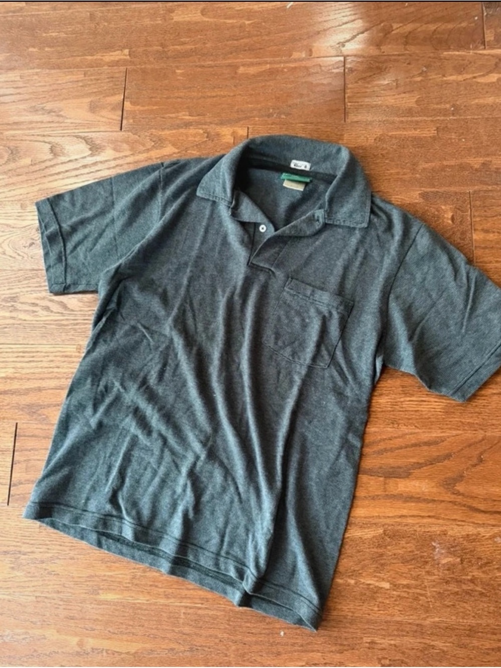 Outer Banks Men's Short Sleeve Gray Polo with Chest Pocket